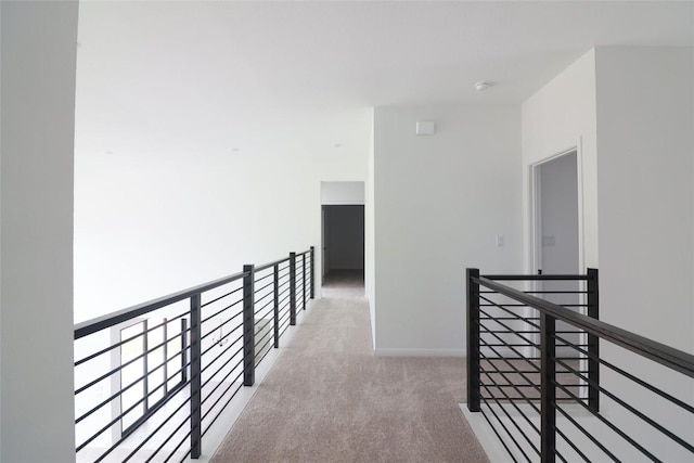 5337 Olimpico Way, Leander, TX 78641 - hallway featuring an upstairs landing and carpet floors