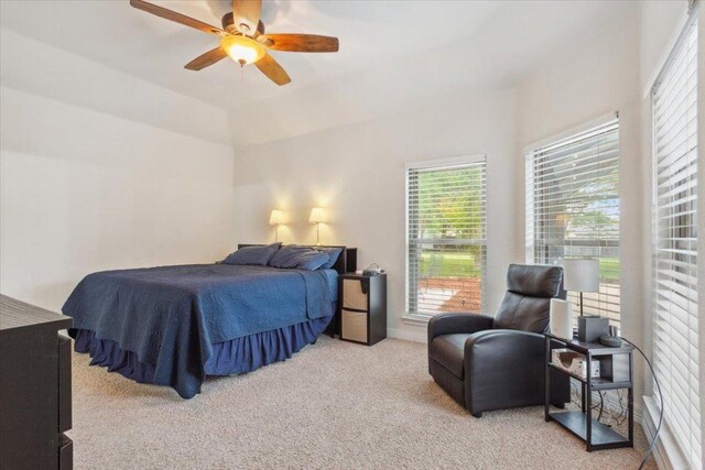 119 Tallwood Cir, Salado, TX 76571 - bedroom with carpet flooring and ceiling fan