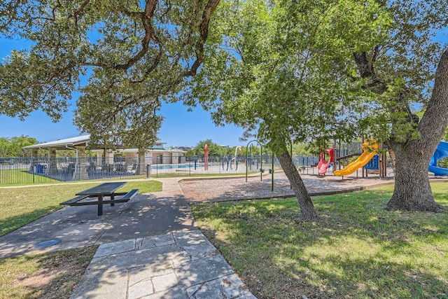 7701 Crackling Creek Dr, Austin, TX 78736 - community play area featuring a pool