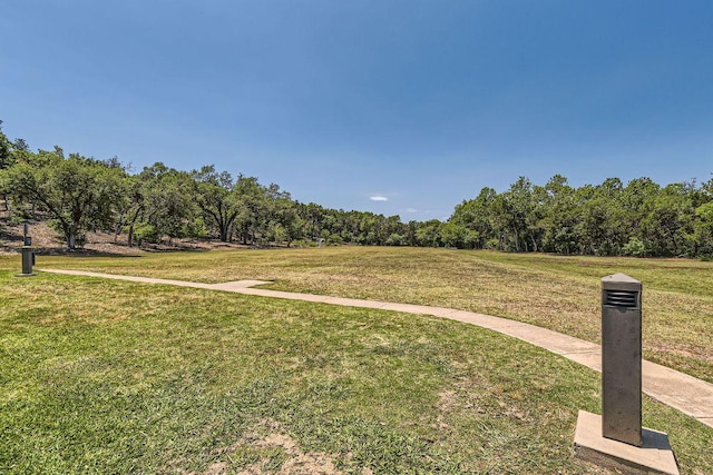 7701 Crackling Creek Dr, Austin, TX 78736 - view of grassy yard with a view of trees
