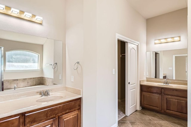 7701 Crackling Creek Dr, Austin, TX 78736 - bathroom featuring vanity and tile patterned flooring