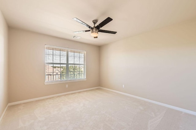 7701 Crackling Creek Dr, Austin, TX 78736 - unfurnished room featuring a ceiling fan and light carpet
