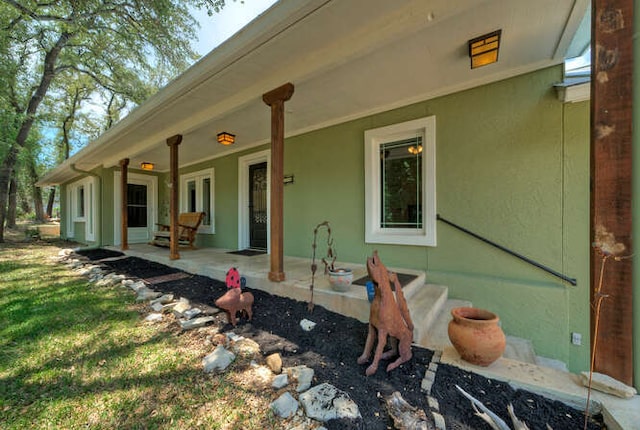 5606 Longhorn Lndg, Austin, TX 78734 - entrance to property featuring a porch