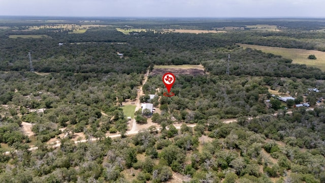 966 County Road 439th Rd, Stockdale, TX 78160 - aerial view of property's location featuring a heavily wooded area