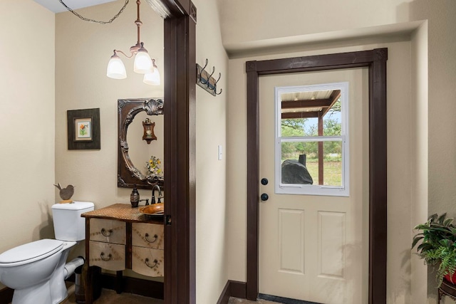 966 County Road 439th Rd, Stockdale, TX 78160 - doorway to outside featuring a sink