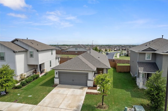 521 Rearing Mare Pass, Georgetown, TX 78626 - view of front facade featuring a residential view, a garage, driveway, and roof with shingles