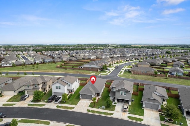 521 Rearing Mare Pass, Georgetown, TX 78626 - aerial overview of property's location featuring nearby suburban area