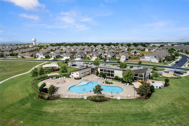 521 Rearing Mare Pass, Georgetown, TX 78626 - aerial view of residential area featuring a pool