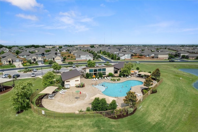 521 Rearing Mare Pass, Georgetown, TX 78626 - aerial view of residential area featuring a pool