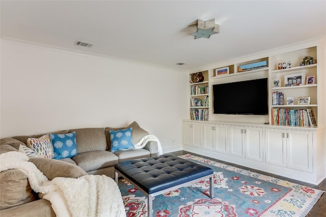 3317 Bowman Ave, Austin, TX 78703 - living room featuring crown molding and baseboards
