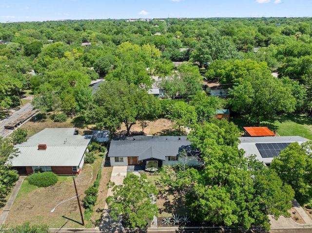 5102 Ravensdale Ln, Austin, TX 78723 - aerial view of property and surrounding area with a forest