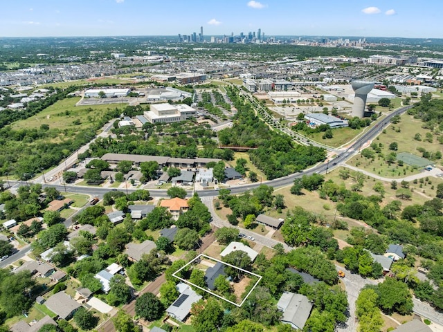 5102 Ravensdale Ln, Austin, TX 78723 - view of urban area with property parcel outlined