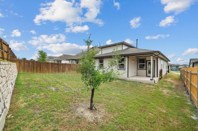 7809 Linnie Ln, Austin, TX 78724 - rear view of house with a patio area and a fenced backyard