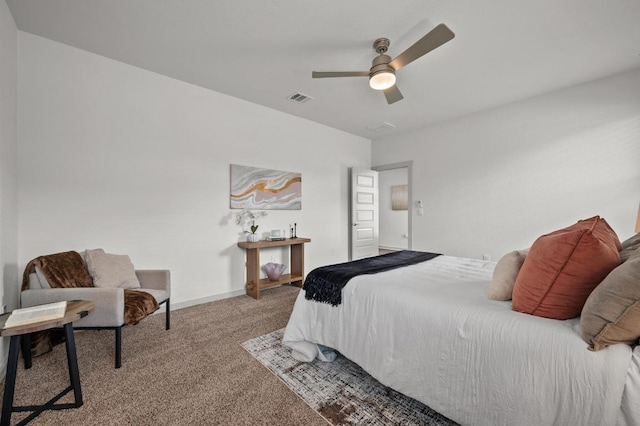 7809 Linnie Ln, Austin, TX 78724 - carpeted bedroom with a ceiling fan and baseboards