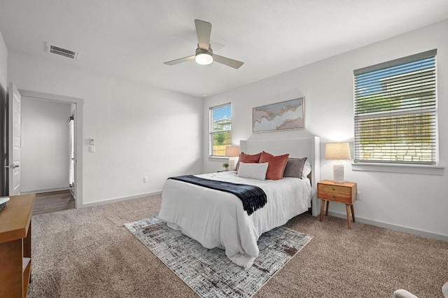 7809 Linnie Ln, Austin, TX 78724 - bedroom featuring carpet flooring and a ceiling fan