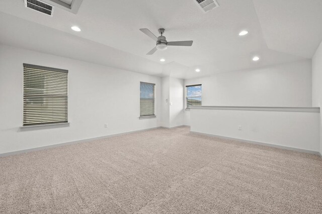 7809 Linnie Ln, Austin, TX 78724 - unfurnished room featuring recessed lighting, ceiling fan, and light colored carpet