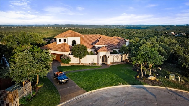 111 Piazza Vetta Dr, Austin, TX 78734 - view from above of property featuring a heavily wooded area