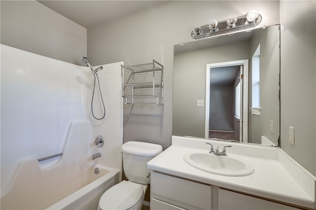 4303 Tamarack Trl, Austin, TX 78727 - bathroom featuring toilet, washtub / shower combination, and vanity