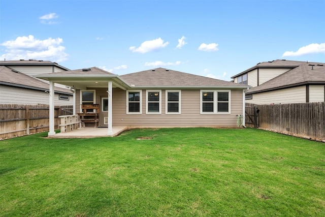 120 Flexus Ln, Liberty Hill, TX 78642 - back of property featuring a patio and roof with shingles