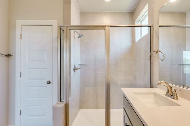 110 Denali Dr, Kyle, TX 78640 - full bath featuring vanity and a shower stall