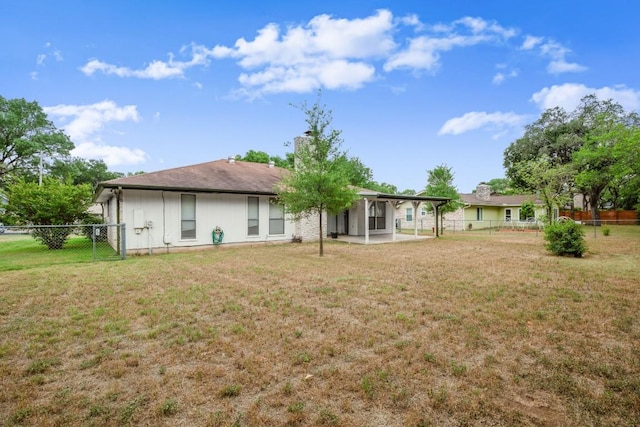 7104 Greenock St, Austin, TX 78749 - rear view of house with a patio area