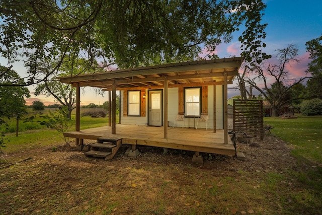 10843 US Highway 90 W, Harwood, TX 78632 - outdoor structure at dusk with a yard