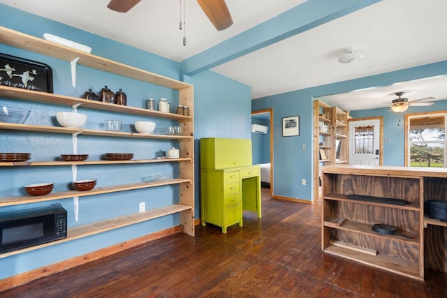 10843 US Highway 90 W, Harwood, TX 78632 - storage with a ceiling fan and a wall unit AC