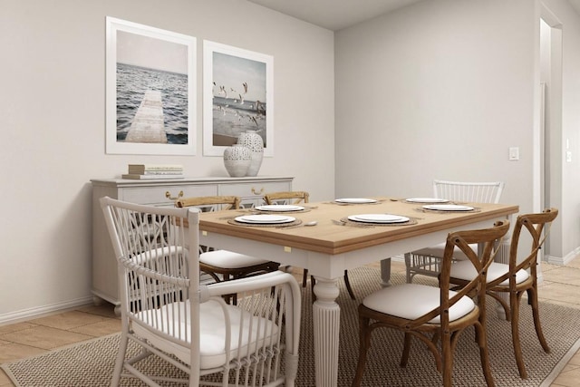 4162 Kingsley Ave, Round Rock, TX 78681 - dining space with light tile patterned flooring and baseboards