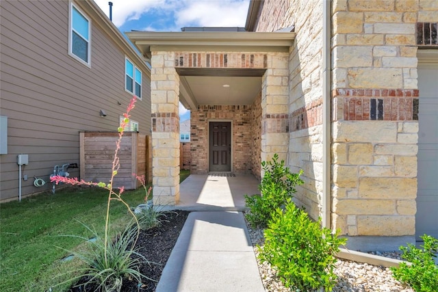 240 Harbors Ln, Leander, TX 78641 - entrance to property featuring brick siding