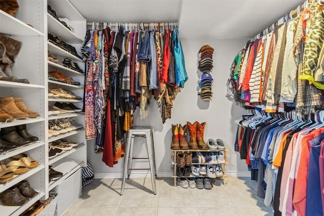 110 N Willis St, Lampasas, TX 76550 - spacious closet with tile patterned flooring