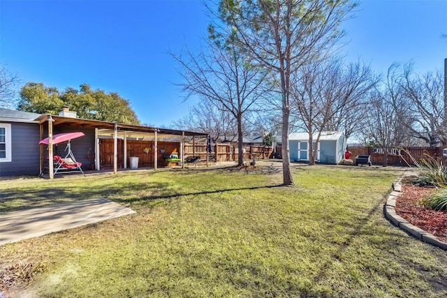 110 N Willis St, Lampasas, TX 76550 - view of yard featuring a shed