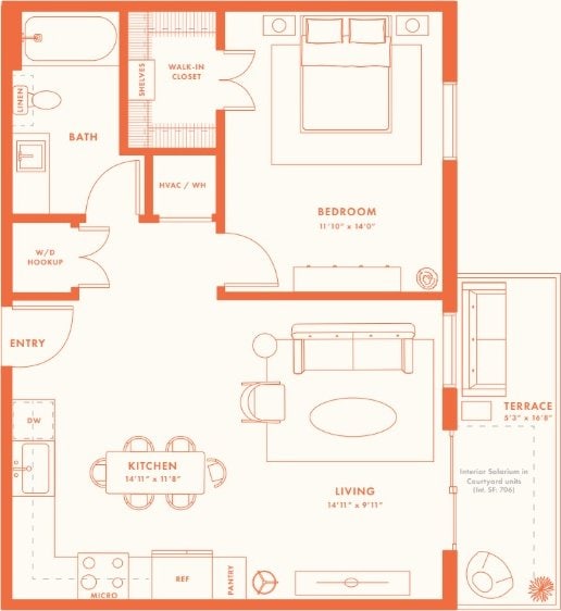 4802 S Congress Ave Unit 121, Austin, TX 78745 - view of property floor plan