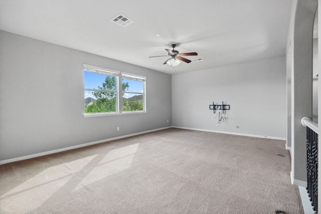 7820 Oteka Cv, Austin, TX 78735 - carpeted empty room featuring ceiling fan and baseboards
