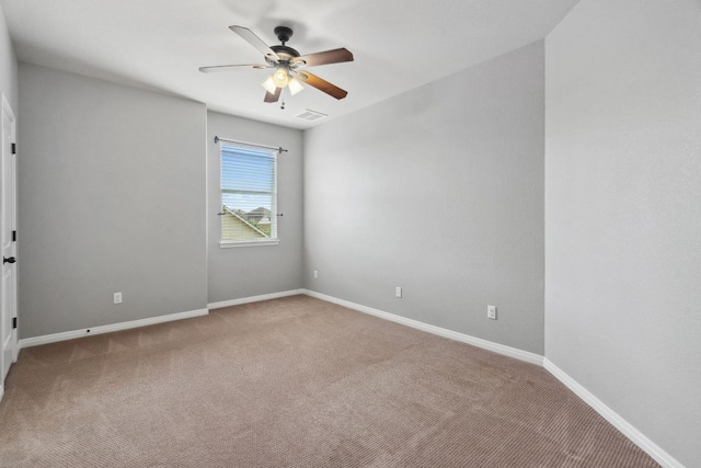7820 Oteka Cv, Austin, TX 78735 - spare room with carpet flooring and a ceiling fan