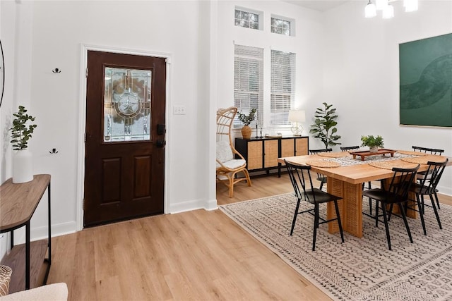 30 Stone Terrace Dr, Austin, TX 78734 - dining room with light wood-type flooring and baseboards