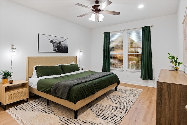 30 Stone Terrace Dr, Austin, TX 78734 - bedroom featuring light wood-style flooring and a ceiling fan