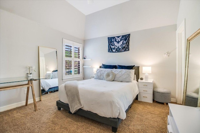 1016 Santaluz Path, Austin, TX 78732 - bedroom featuring light carpet and a towering ceiling