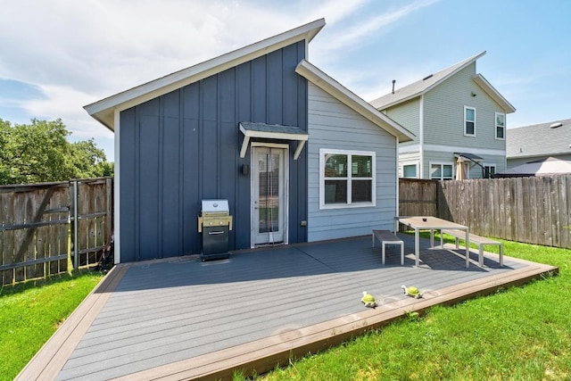 213 Virtus Bnd Unit 25, Austin, TX 78748 - back of house with board and batten siding and a wooden deck