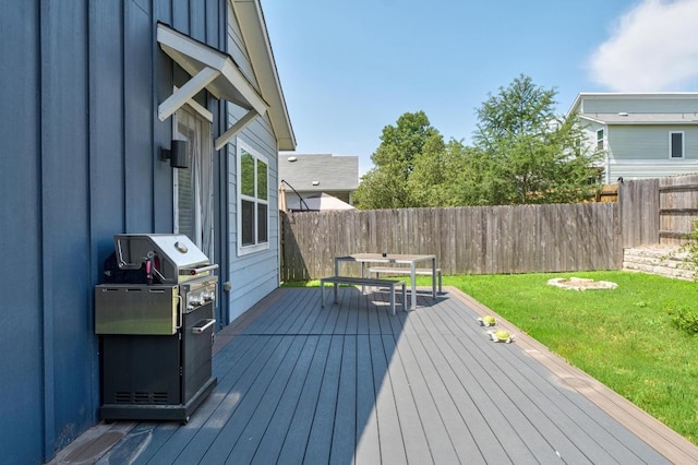 213 Virtus Bnd Unit 25, Austin, TX 78748 - wooden terrace with outdoor dining space and area for grilling