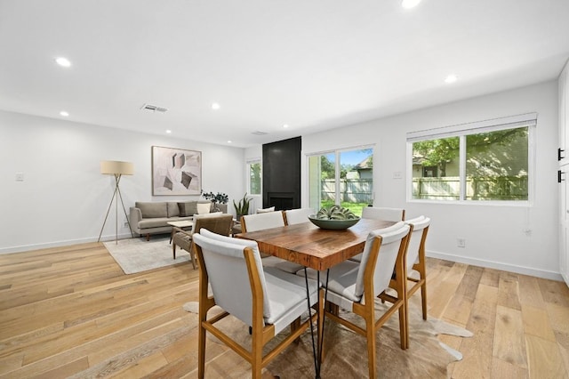 3415 Clarksburg Dr, Austin, TX 78745 - dining room featuring recessed lighting and light wood finished floors