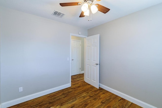1307 Rambling Cv, Cedar Park, TX 78613 - unfurnished room with baseboards, wood finished floors, and ceiling fan
