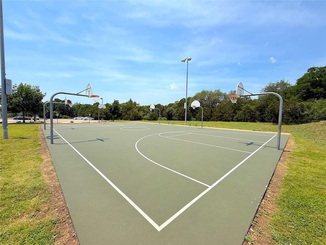 11117 Old Quarry Rd, Austin, TX 78717 - view of basketball court featuring community basketball court and a lawn