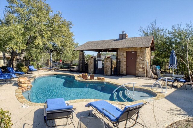 14501 Falcon Head Blvd Unit 43, Austin, TX 78738 - view of swimming pool with a patio