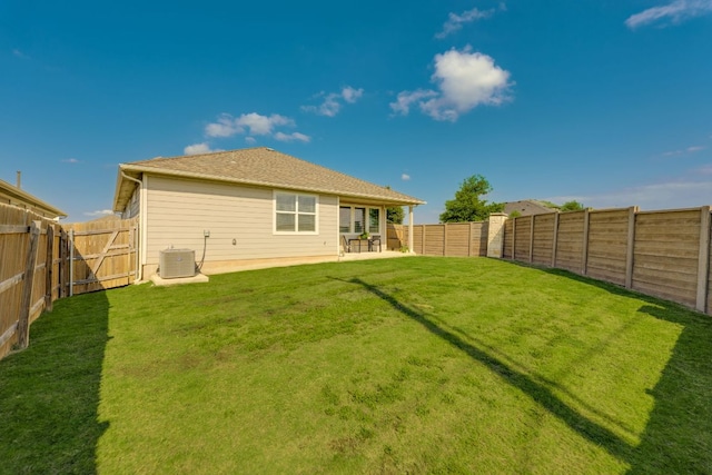 98 Barton Creek Ln, Hutto, TX 78634 - rear view of property featuring cooling unit and a patio