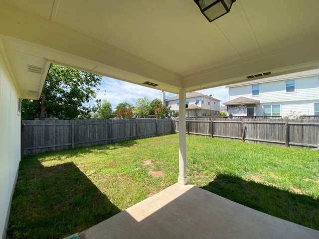 1119 Burgess Dr, Leander, TX 78641 - fenced backyard featuring a patio area