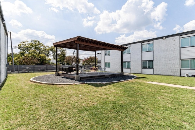 1200 E 52nd St Unit 101, Austin, TX 78723 - view of yard with a patio area and a pergola