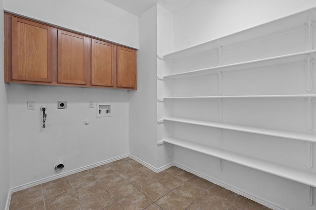 14404 Showdown Ln, Austin, TX 78717 - washroom featuring hookup for a gas dryer, electric dryer hookup, hookup for a washing machine, and baseboards