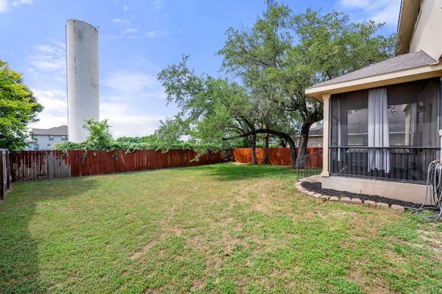 145 Trinity Dr, Kyle, TX 78640 - view of yard featuring a sunroom