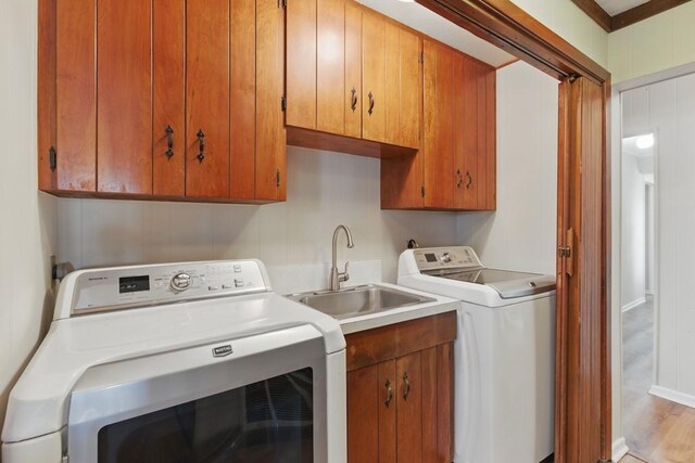 701 W Steele St, Smiley, TX 78159 - washroom with cabinet space