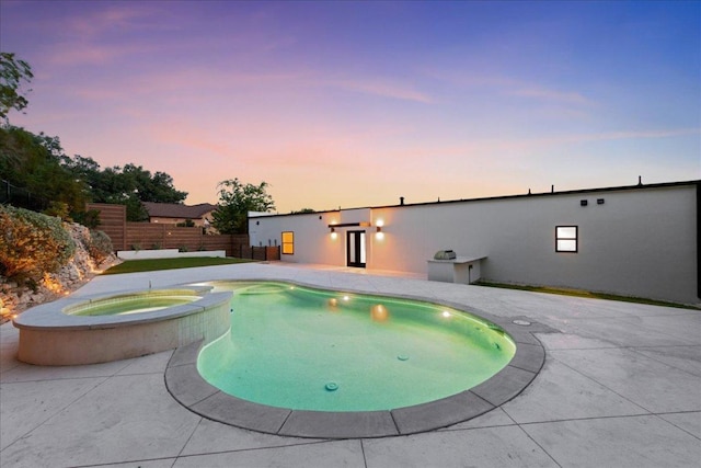902 Challenger St, Lakeway, TX 78734 - view of pool featuring a patio area and a pool with connected hot tub